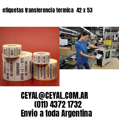 etiquetas transferencia termica  42 x 53