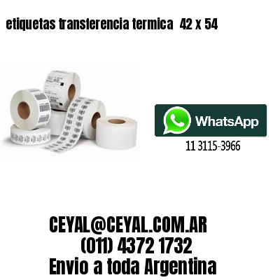 etiquetas transferencia termica  42 x 54