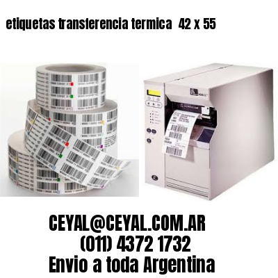 etiquetas transferencia termica  42 x 55