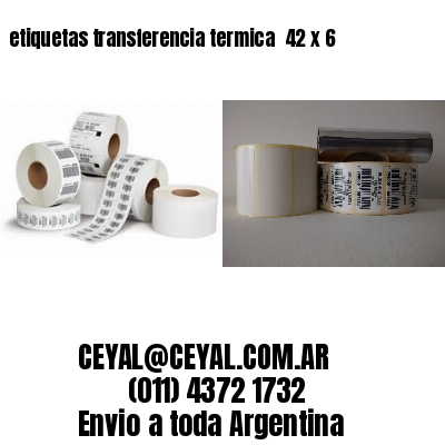 etiquetas transferencia termica  42 x 6