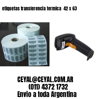etiquetas transferencia termica  42 x 63