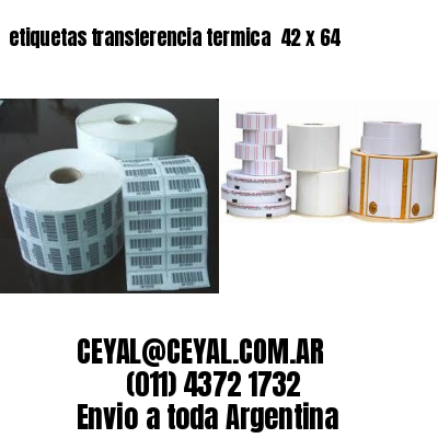 etiquetas transferencia termica  42 x 64