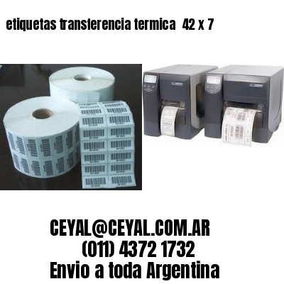 etiquetas transferencia termica  42 x 7