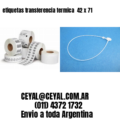 etiquetas transferencia termica  42 x 71