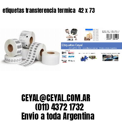 etiquetas transferencia termica  42 x 73