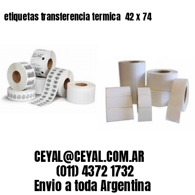 etiquetas transferencia termica  42 x 74