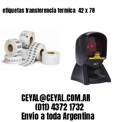 etiquetas transferencia termica  42 x 78
