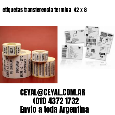 etiquetas transferencia termica  42 x 8