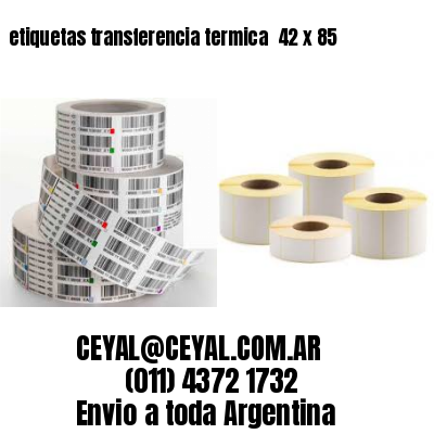etiquetas transferencia termica  42 x 85