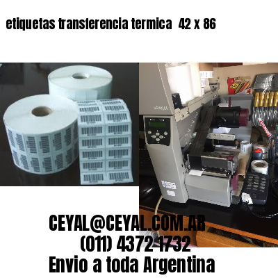 etiquetas transferencia termica  42 x 86