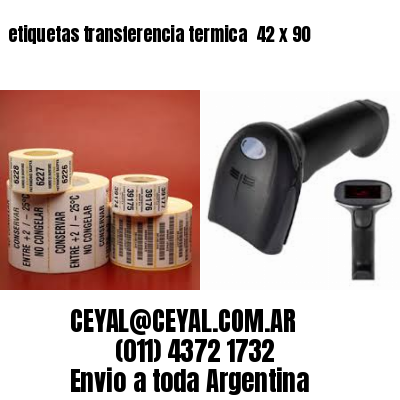 etiquetas transferencia termica  42 x 90