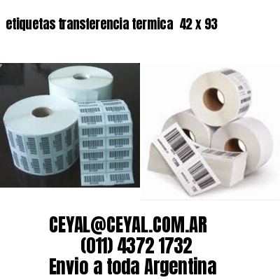 etiquetas transferencia termica  42 x 93