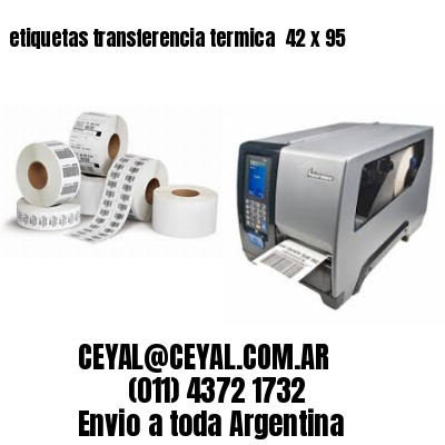 etiquetas transferencia termica  42 x 95
