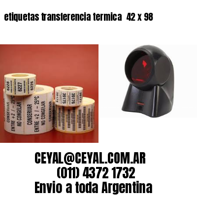 etiquetas transferencia termica  42 x 98
