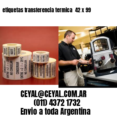etiquetas transferencia termica  42 x 99