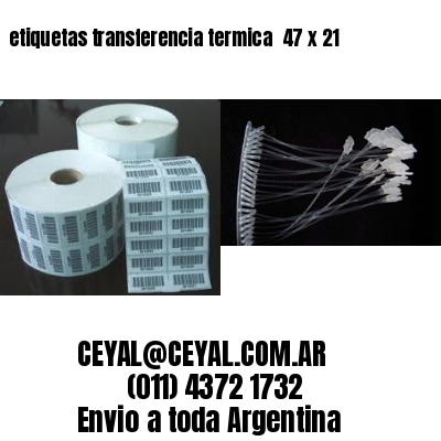etiquetas transferencia termica  47 x 21