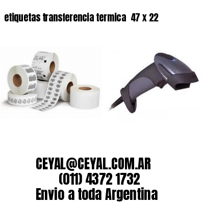 etiquetas transferencia termica  47 x 22