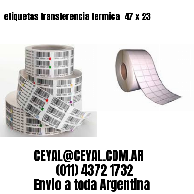 etiquetas transferencia termica  47 x 23