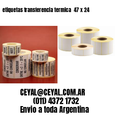 etiquetas transferencia termica  47 x 24