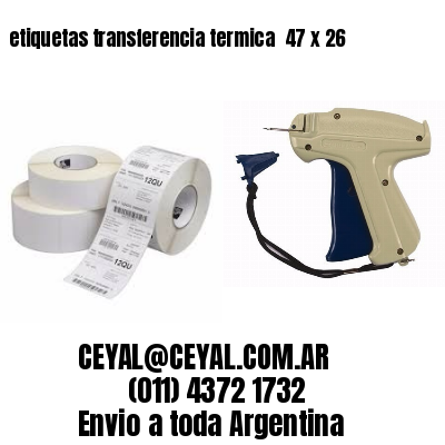 etiquetas transferencia termica  47 x 26