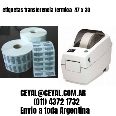 etiquetas transferencia termica  47 x 30