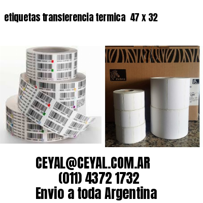 etiquetas transferencia termica  47 x 32