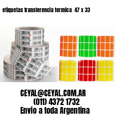 etiquetas transferencia termica  47 x 33