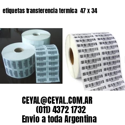 etiquetas transferencia termica  47 x 34
