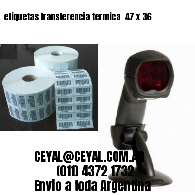 etiquetas transferencia termica  47 x 36