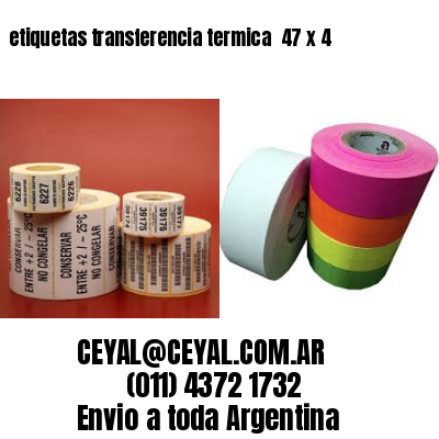 etiquetas transferencia termica  47 x 4