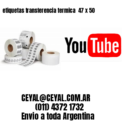 etiquetas transferencia termica  47 x 50