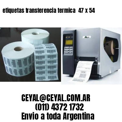 etiquetas transferencia termica  47 x 54