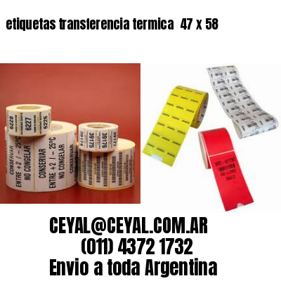 etiquetas transferencia termica  47 x 58
