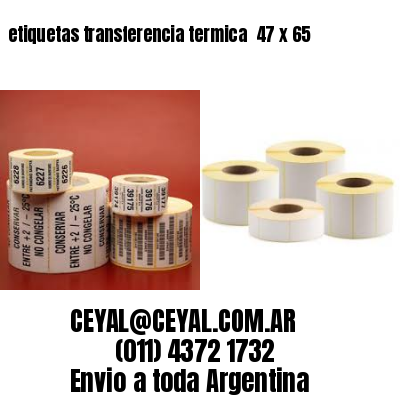 etiquetas transferencia termica  47 x 65
