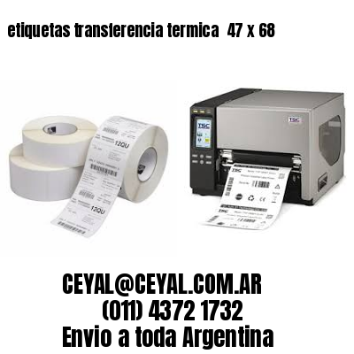 etiquetas transferencia termica  47 x 68