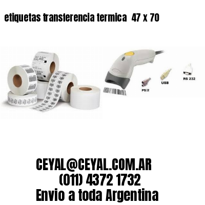 etiquetas transferencia termica  47 x 70