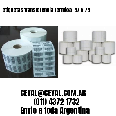 etiquetas transferencia termica  47 x 74