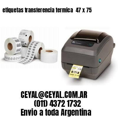 etiquetas transferencia termica  47 x 75