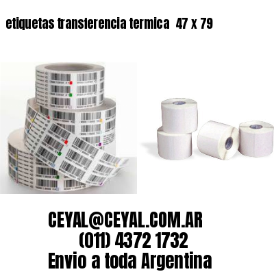 etiquetas transferencia termica  47 x 79