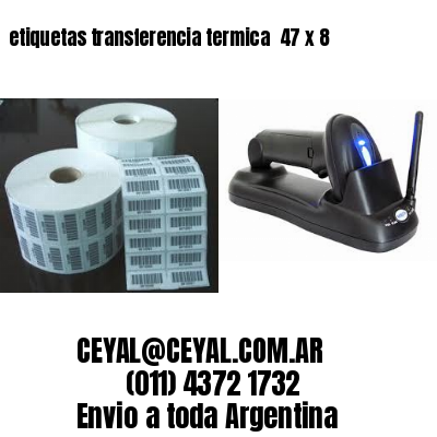 etiquetas transferencia termica  47 x 8