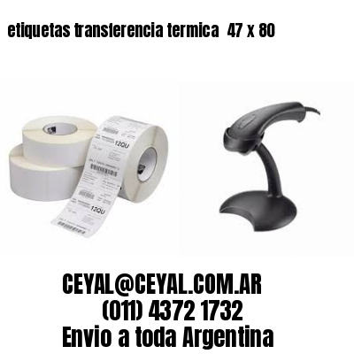 etiquetas transferencia termica  47 x 80