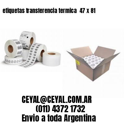 etiquetas transferencia termica  47 x 81
