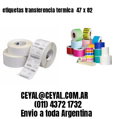 etiquetas transferencia termica  47 x 82