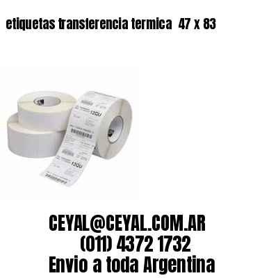 etiquetas transferencia termica  47 x 83