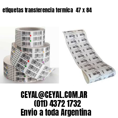 etiquetas transferencia termica  47 x 84