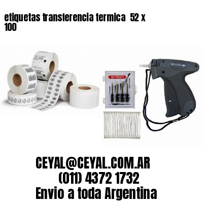 etiquetas transferencia termica  52 x 100