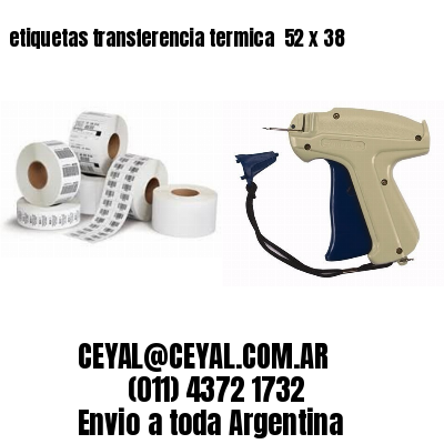 etiquetas transferencia termica  52 x 38