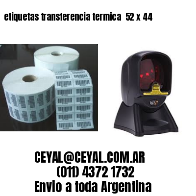 etiquetas transferencia termica  52 x 44