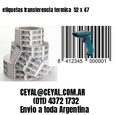etiquetas transferencia termica  52 x 47
