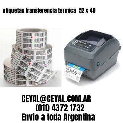 etiquetas transferencia termica  52 x 49
